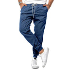 Max | Men's Slim-Fit Jogger Trousers, Drawstring Waist Casual Trousers | Bella Blue | Jeansblau