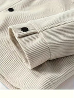 Maxwell | Men's Corduroy Jacket with Classic Collar, Casual Overshirt | Bella Blue