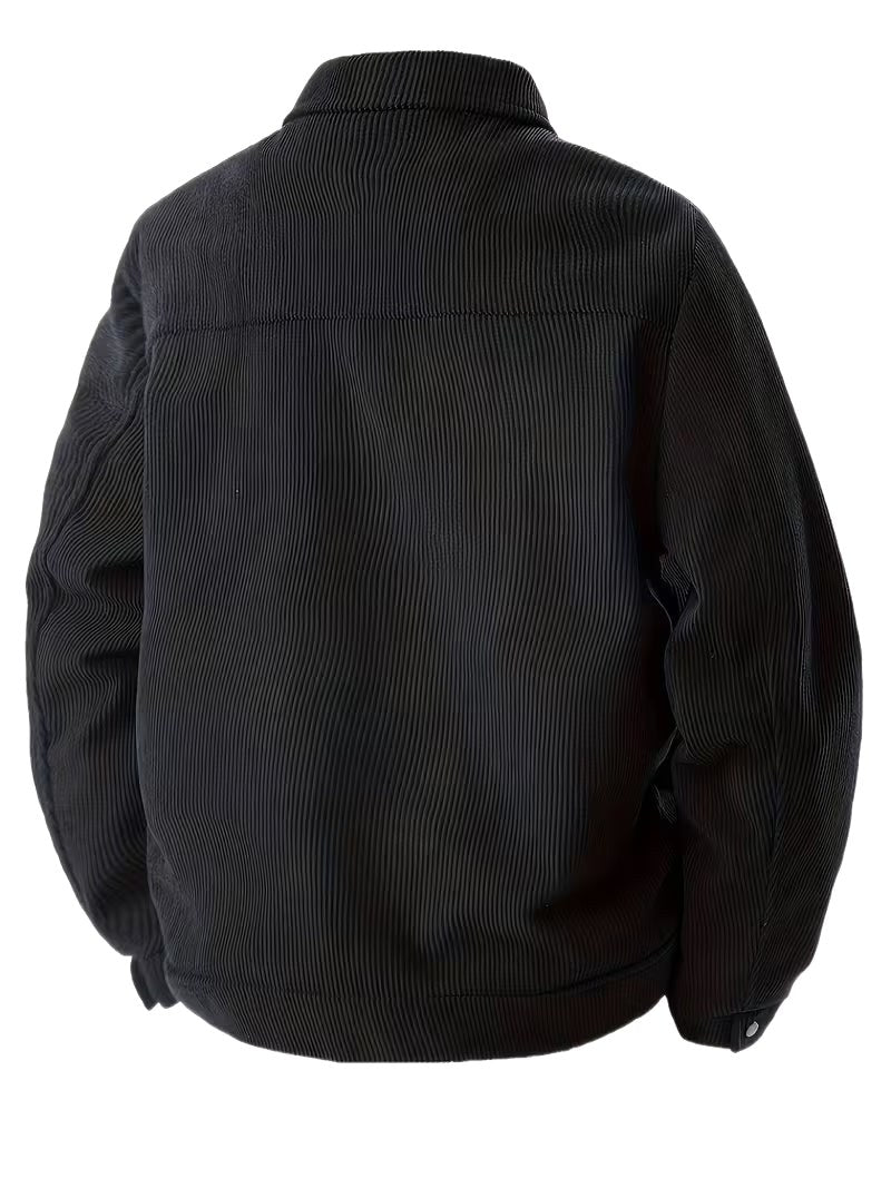 Maxwell | Men's Corduroy Jacket with Classic Collar, Casual Overshirt | Bella Blue