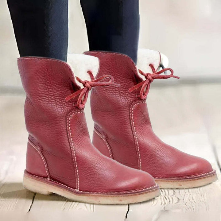 Melanie | Women's Waterproof Fur-Lined Winter Boots, Slip-On Winter Boots | Bella Blue
