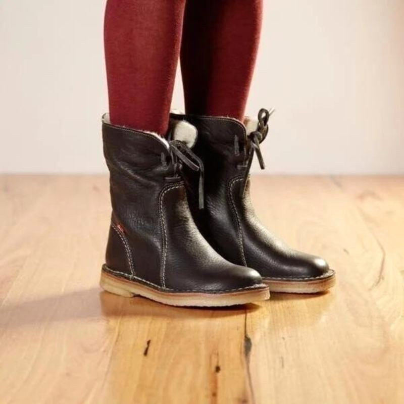 Melanie | Women's Waterproof Fur-Lined Winter Boots, Slip-On Winter Boots | Bella Blue