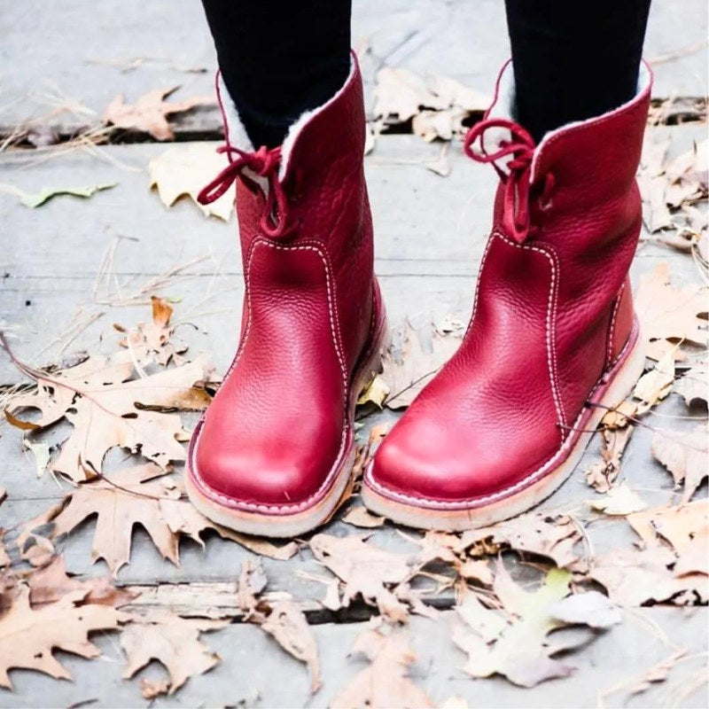 Melanie | Women's Waterproof Fur-Lined Winter Boots, Slip-On Winter Boots | Bella Blue