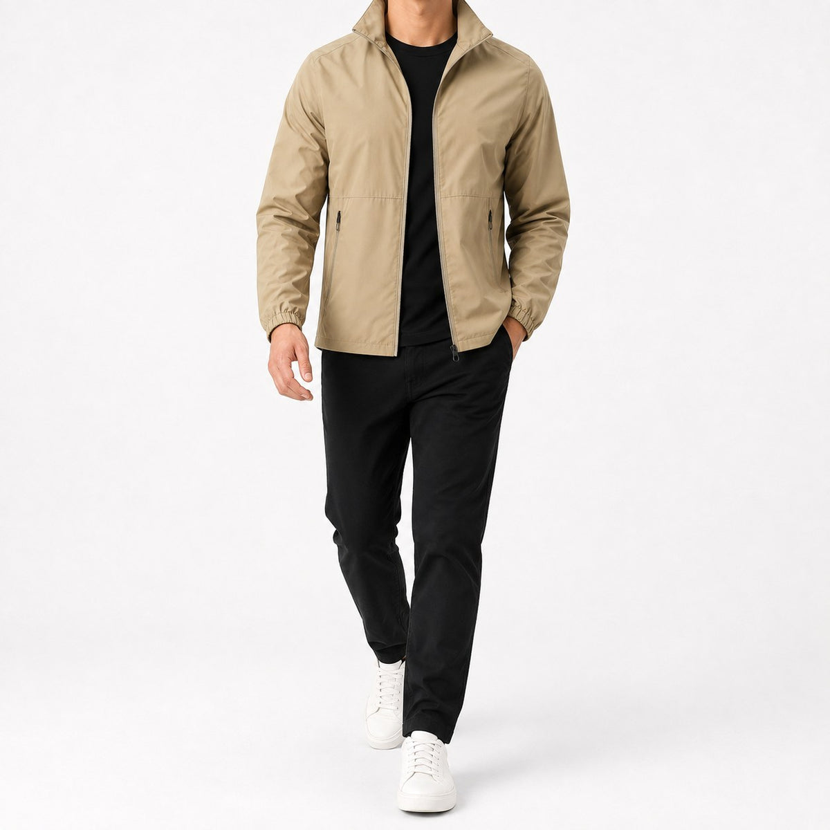 Miles | Men's Breathable Waterproof Jacket, Water-Resistant Autumn Jacket | Bella Blue