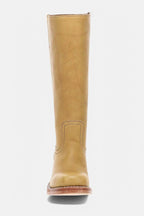 Millie | Women's Knee-High Leather Boots with Block Heel, Elegant Leather Boots | Bella Blue