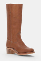 Millie | Women's Knee-High Leather Boots with Block Heel, Elegant Leather Boots | Bella Blue