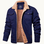 Mitchell | Men's Fleece-Lined Winter Coat, Warm Everyday Coat | Bella Blue