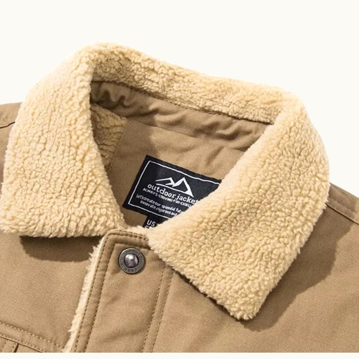 Mitchell | Men's Fleece-Lined Winter Coat, Warm Everyday Coat | Bella Blue | Army Green