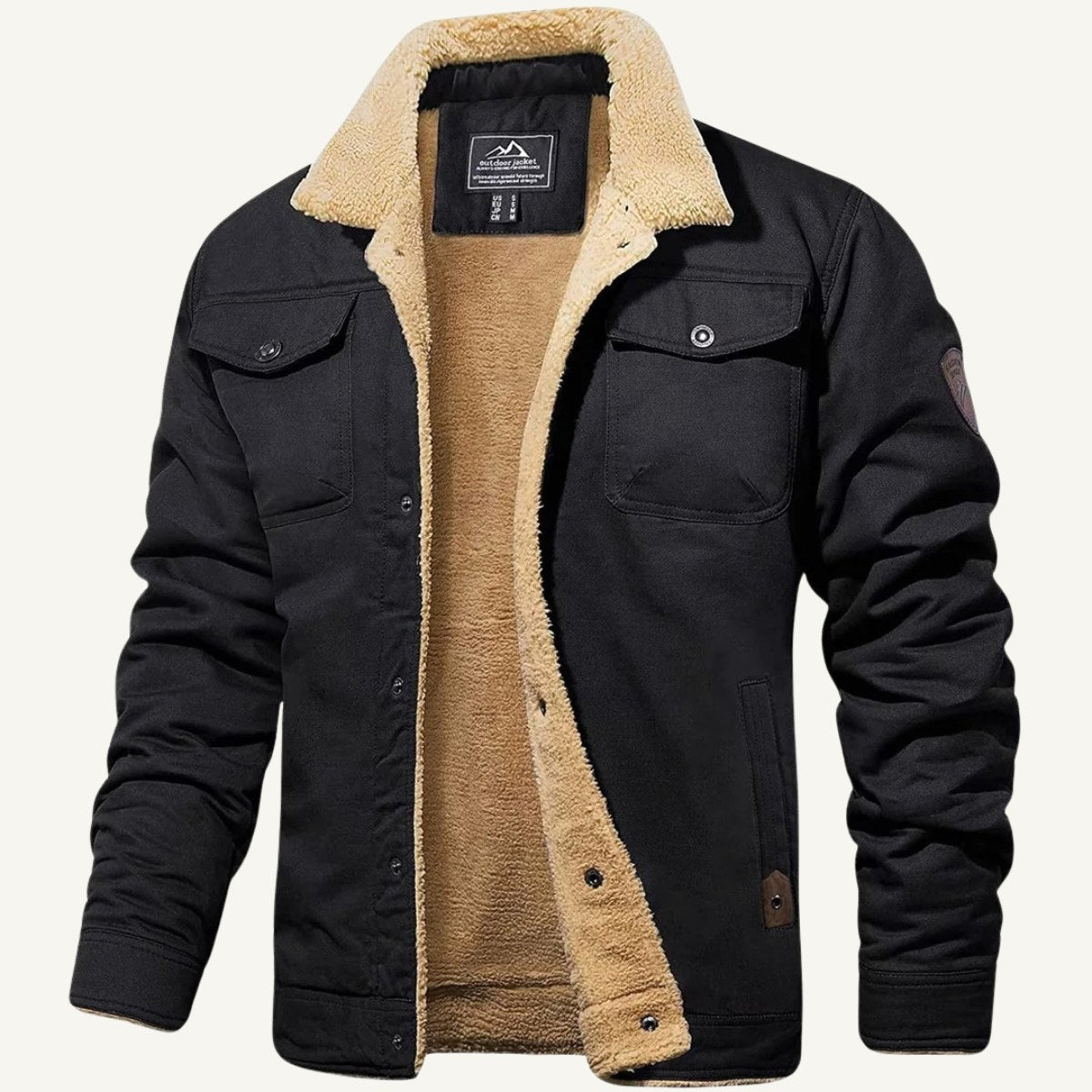 Mitchell | Men's Fleece-Lined Winter Coat, Warm Everyday Coat | Bella Blue | Navy Blue