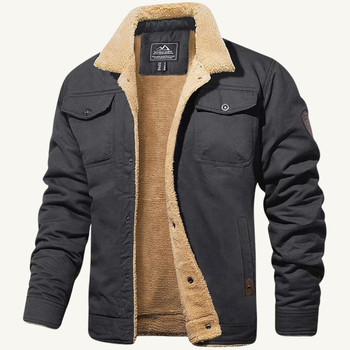 Mitchell | Men's Fleece-Lined Winter Coat, Warm Everyday Coat | Bella Blue