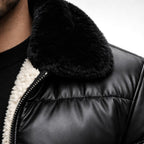 Mitchell | Men's Puffer Jacket, Bold Urban Coat | Bella Blue