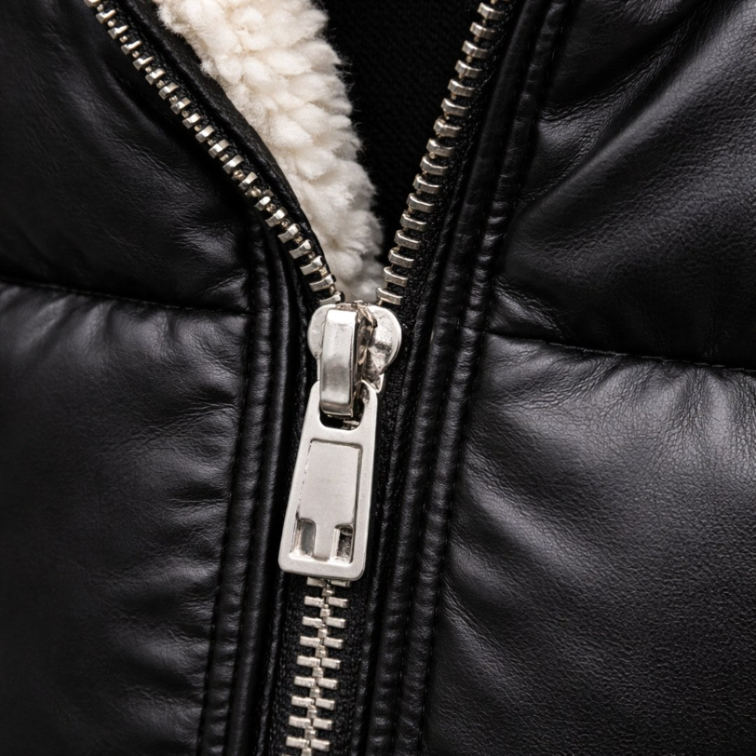 Mitchell | Men's Puffer Jacket, Bold Urban Coat | Bella Blue