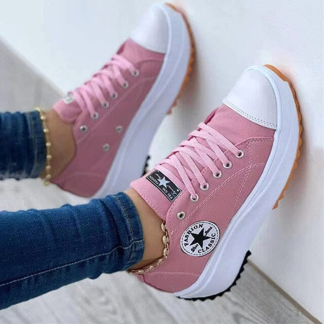 Monique | Women's Orthopaedic Trainers with Ergonomic Support, Comfortable Walking Trainers | Bella Blue