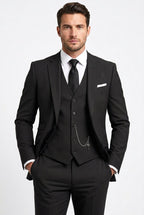 Morgan | Men's Three-Piece Tailored Suit, Jacket Waistcoat Trousers | Bella Blue