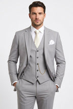 Morgan | Men's Three-Piece Tailored Suit, Jacket Waistcoat Trousers | Bella Blue