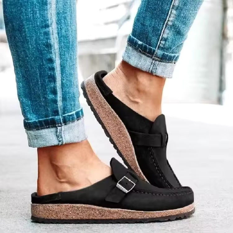 Nadine | Women's Orthopedic Slip-On Loafers, Comfort Cushioned Loafers | Bella Blue