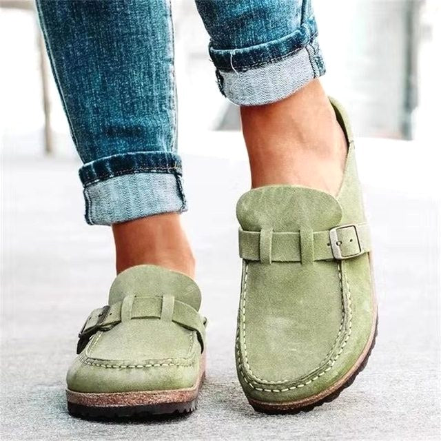 Nadine | Women's Orthopedic Slip-On Loafers, Comfort Cushioned Loafers | Bella Blue
