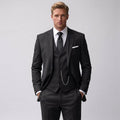 Nathan | Men's Slim-Fit Three-Piece Suit, Tailored Blazer Suit | Bella Blue