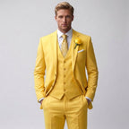Nathan | Men's Slim-Fit Three-Piece Suit, Tailored Blazer Suit | Bella Blue