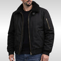 Nathan | Men's Structured Bomber Jacket, Warm Fleece-Lined Jacket | Bella Blue