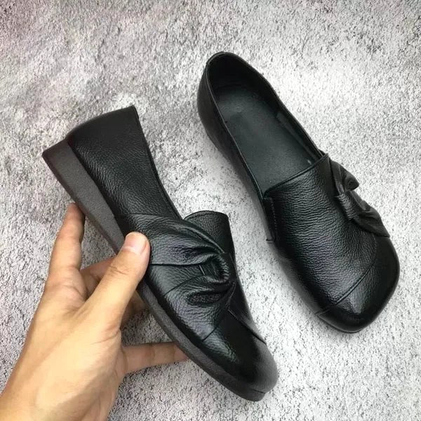 Nicole | Women's Supportive Leather Shoes, Slip-On Leather Shoes | Bella Blue