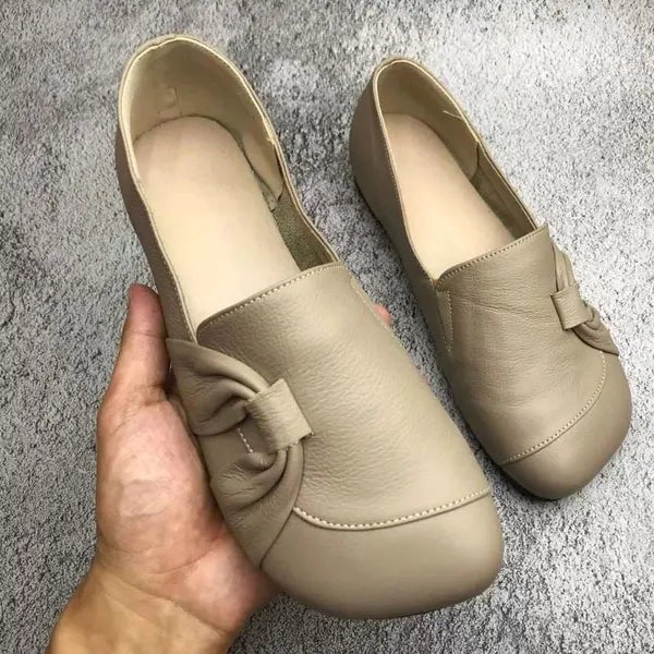 Nicole | Women's Supportive Leather Shoes, Slip-On Leather Shoes | Bella Blue