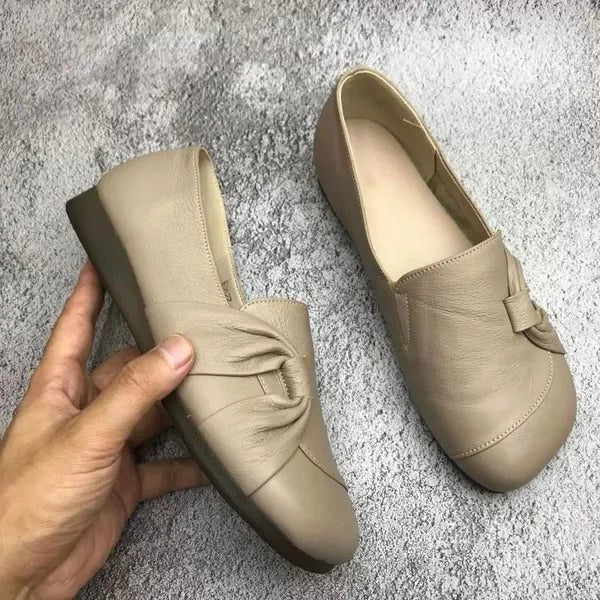 Nicole | Women's Supportive Leather Shoes, Slip-On Leather Shoes | Bella Blue