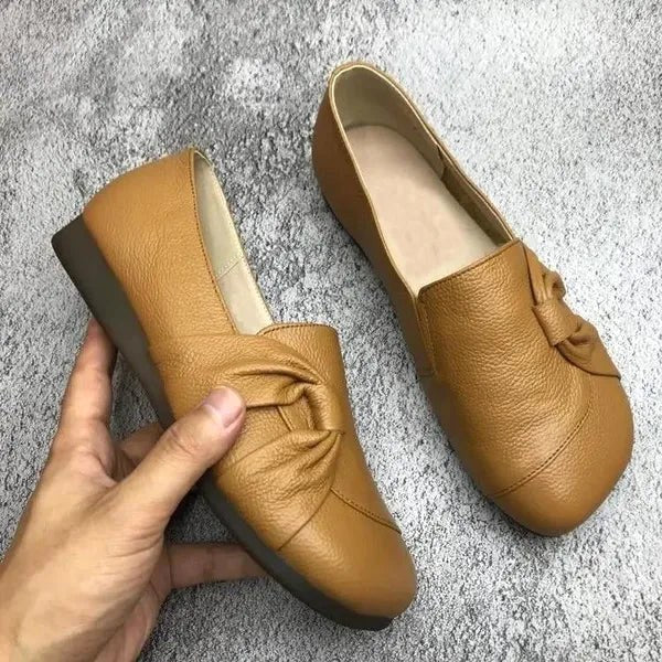 Nicole | Women's Supportive Leather Shoes, Slip-On Leather Shoes | Bella Blue
