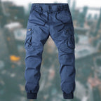 Nigel | Men's Cargo Trousers with Multiple Pockets, Practical Active Trousers | Bella Blue