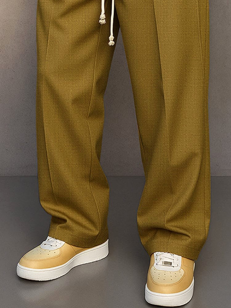 Nils | Men's Trousers with Straight Cut, Modern Jogger Trousers | Bella Blue | Khaki