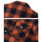 Noah | Men's Sherpa-Lined Plaid Jacket, Button-Front Autumn Jacket | Bella Blue | Red
