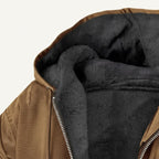 Nolan | Men's Fleece-Lined Hooded Jacket, Retro Autumn Jacket | Bella Blue