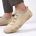 Nolan | Men's Suede-Effect Loafers, Slip-On Shoes | Bella Blue