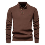 Oliver | Men's Cotton Jumper with Classic Fit, Elegant Men's Jumper | Bella Blue | Khaki
