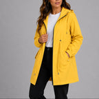 Olivia | Women's Lightweight Waterproof Rain Coat, Hooded Autumn Coat | Bella Blue