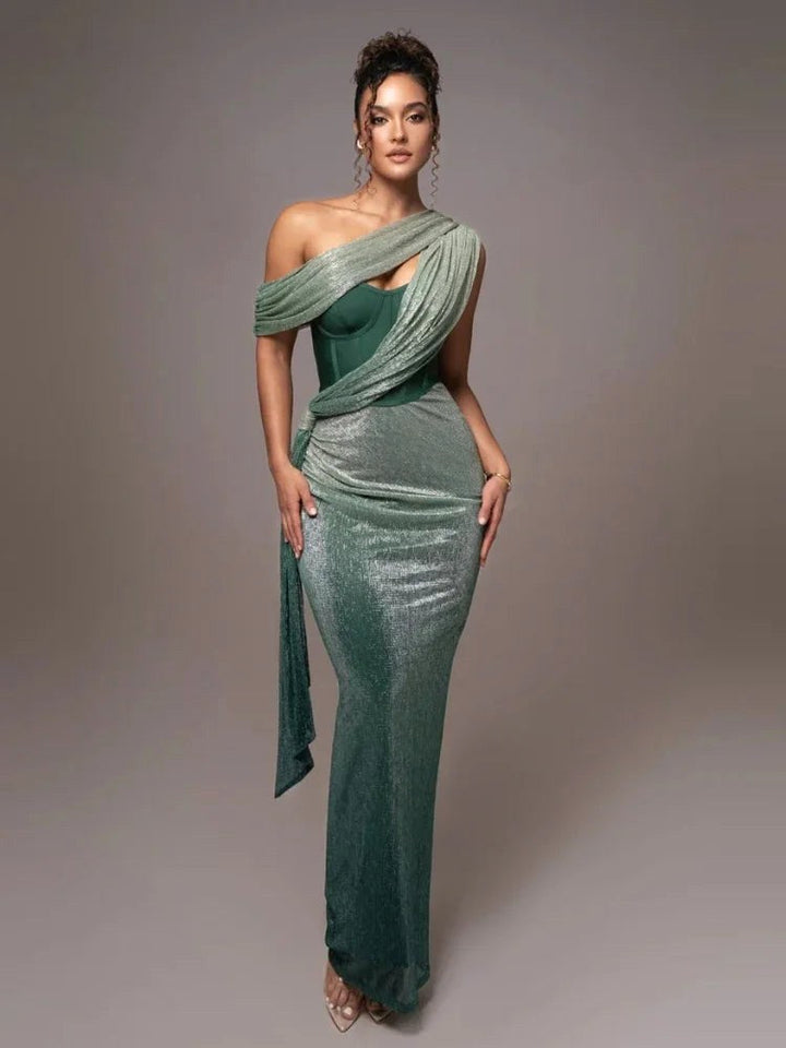 Olivia | Women's One-Shoulder Statement Dress - image 4