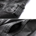 Oscar | Men's Leather Jacket, Classic Leather Outerwear | Bella Blue