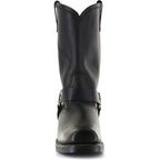 Oswin | Men's Mid-Calf Cowboy Boots, Harness Style Western Boots | Bella Blue