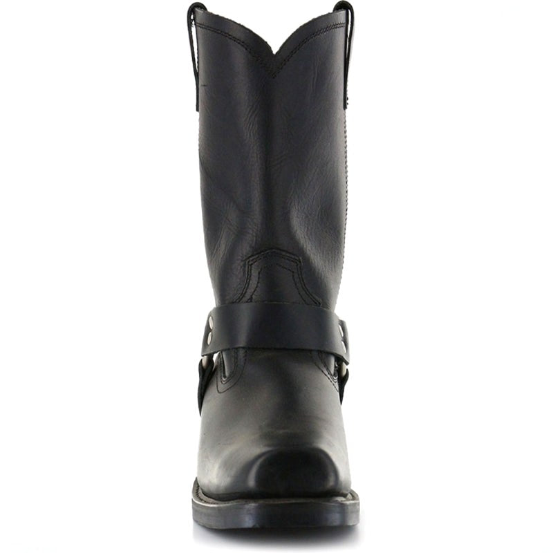 Oswin | Men's Mid-Calf Cowboy Boots, Harness Style Western Boots | Bella Blue