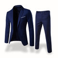 Owen | Men's Formal Two-Piece Suit, Slim-Fit Blazer Suit | Bella Blue | Navy