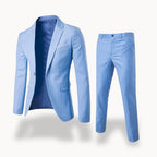 Owen | Men's Formal Two-Piece Suit, Slim-Fit Blazer Suit | Bella Blue | Light Blue