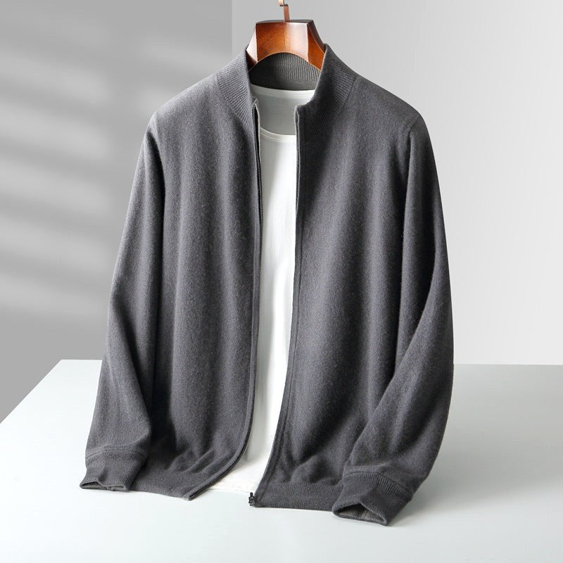 Parker | Men's Full-Zip Knit Cardigan, Comfortable Everyday Cardigan | Bella Blue