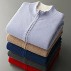 Parker | Men's Full-Zip Knit Cardigan, Comfortable Everyday Cardigan | Bella Blue