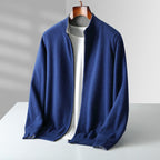 Parker | Men's Full-Zip Knit Cardigan, Comfortable Everyday Cardigan | Bella Blue