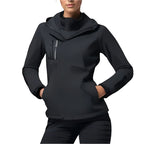 Patricia | Women's Waterproof Softshell Jacket, Wind-Resistant Performance Coat | Bella Blue | Black