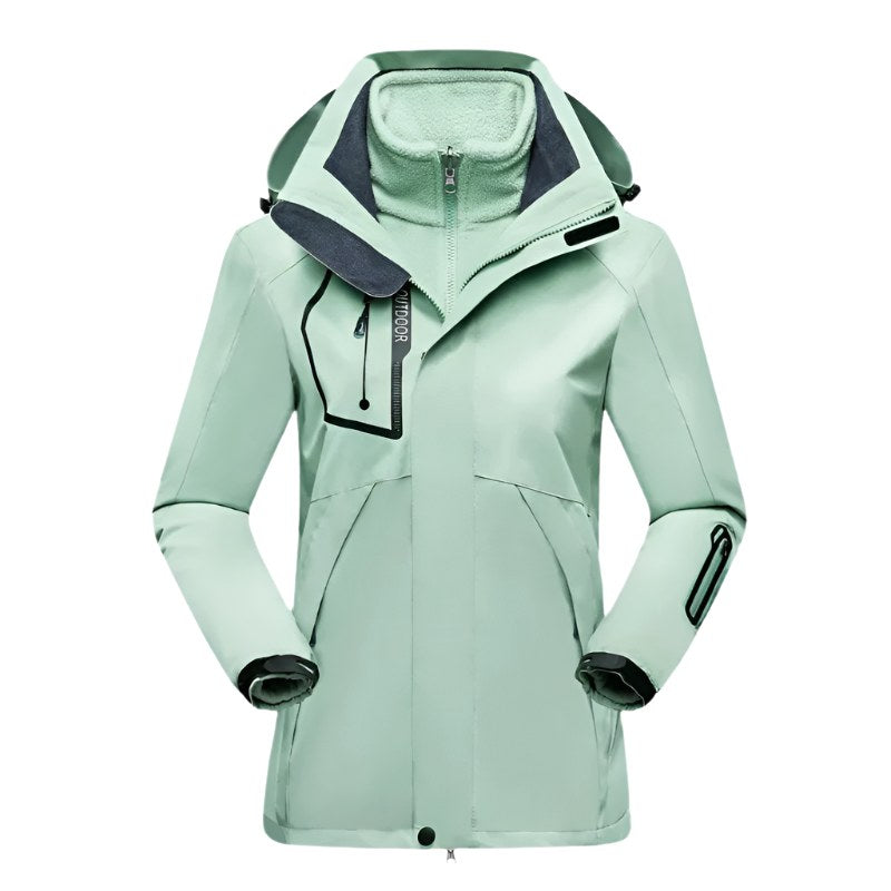 Patricia | Women's Waterproof Softshell Jacket, Wind-Resistant Performance Coat | Bella Blue | Purple