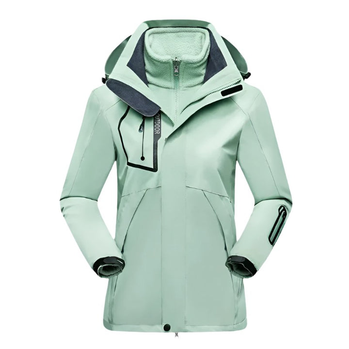 Patricia | Women's Waterproof Softshell Jacket, Wind-Resistant Performance Coat | Bella Blue | Purple