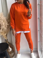 Penelope | Women's Oversized Two-Piece Lounge Set, Tapered Joggers | Bella Blue | Blue