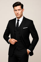 Peter | Men's Slim-Fit Three-Piece Suit, Tailored Trouser Suit | Bella Blue