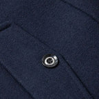 Preston | Men's Double Collar Wool Trench Coat, Tailored Business Coat | Bella Blue
