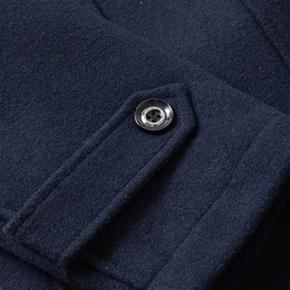 Preston | Men's Double Collar Wool Trench Coat, Tailored Business Coat | Bella Blue